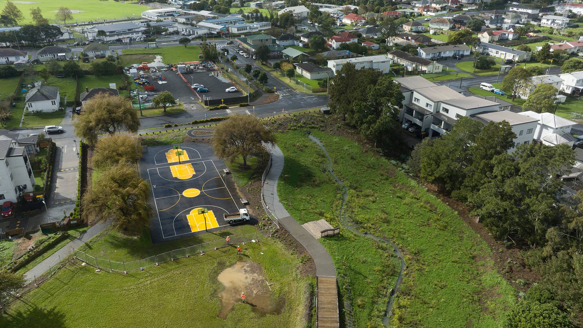 Molly Green Reserve Mt Roskill Youth Week Kainga Ora basketball 1
