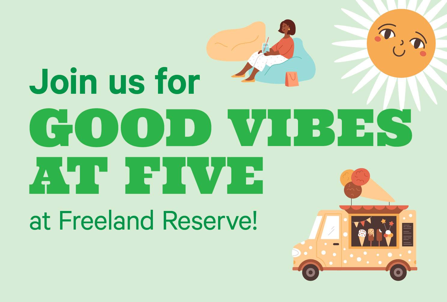 Roskill Good Vibes at Five at Freeland Reserve blog tile
